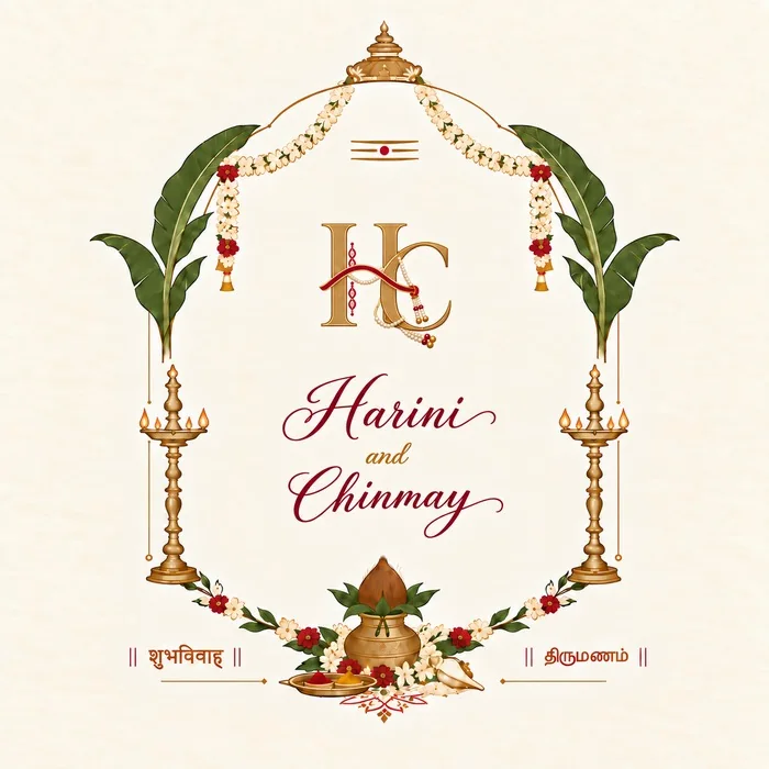 Harini and Chinmay wedding crest